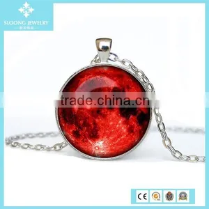 2015 New Trendy Charm Red Glass Pendant Best Friend thumbnail-1
