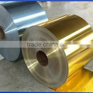 8006 Temper O Golden and Blue Coloured Hydrophilic Aluminum Foil thumbnail-1