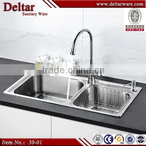 Double 304 Stainless Steel Kitchen Bar Sink thumbnail-1