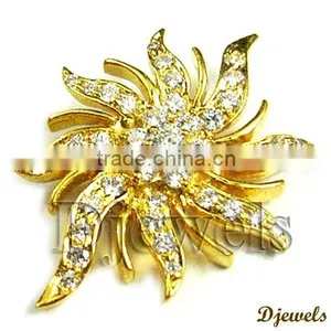 Diamond Gold Pendants, Bridal Pendants, Pendant Jewelry thumbnail-3