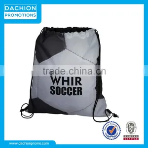 Soccer Ball Shape Drawstring Sports Backpack/Football Shape Drawstring Sports Bag thumbnail-1