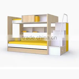 Factory Supply Modern Design Kids Bunk Bed Use Metal and Mdf thumbnail-1