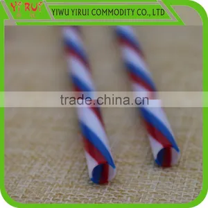 pp Drinking Straw With Three Colors Spiral thumbnail-1
