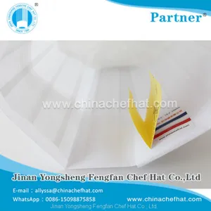 60g Disposable Non Woven Flat Top Chef Hat 28cm*23cm thumbnail-2