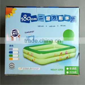 Wholesale Hot Sell Multifunction Pvc 2 Layers Rectangle Family Pool Toy for Outdoor Game thumbnail-2