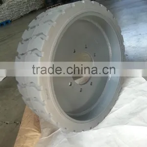 Solid Tire Scissor Lift Wheel for Scissor Lift Elevator Genie,JLG Etc. thumbnail-5