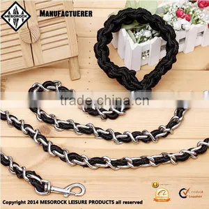 Pet Products Wholesale Nylon & Mental Hand Frees Dog Leash and Collar thumbnail-3