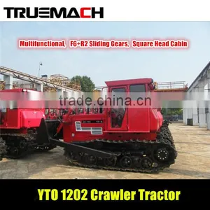 YTO 1202 120hp Agricultural Crawler Tractor With Square Head Cabin thumbnail-1