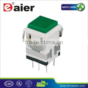 KD2-23 ON-ON Green Square Push Button Switch thumbnail-1