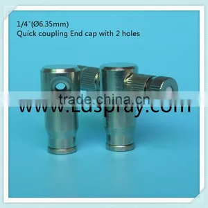 1/4" High Pressure Quick Coupling Slip Lock End Cap Fittings Connectors With 1hole ,2hole,without Hole thumbnail-5