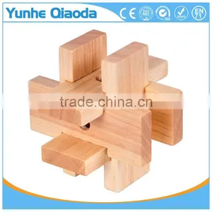 Wholesale Kids Wooden IQ Intelligent Puzzle Handheld Brain Game thumbnail-4