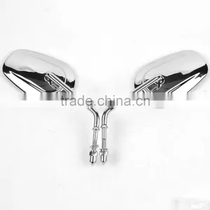 Black Teardrop Rearview Mirrors For Touring Fatboy XL 883 XR 1200 Dyna thumbnail-1