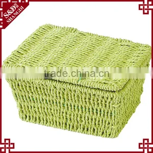 S&D Eco-friendly Material Plastic Home Storage / Gift / Fruit Wicker Basket thumbnail-1