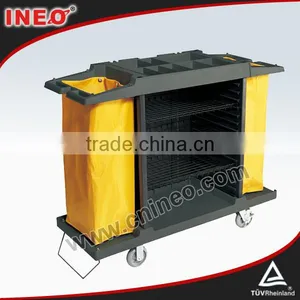 Plastic Hotel Housekeeping Trolley/Hotel Housekeeping Maid Cart Trolley/Linen Cart thumbnail-1