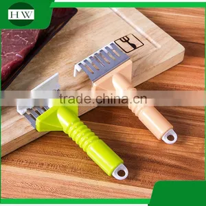 Kitchen Accessories Tool Hanging Long Handle Manual Plastic Stainless Steel Meat Needle Hammer Tenderizer thumbnail-4