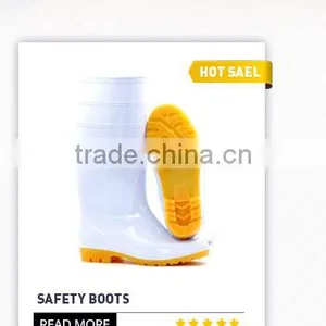 Polyester Lining Foodstuff /Chemical Filed/Agriculture/PVC Work Boots, Light and Cheap Price thumbnail-2