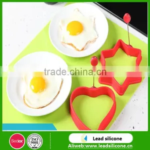 Kitchen Tools In Non-Stick Fried Egg Cooker Moulds / Silicone Pancake Mold Frying Egg Ring thumbnail-3