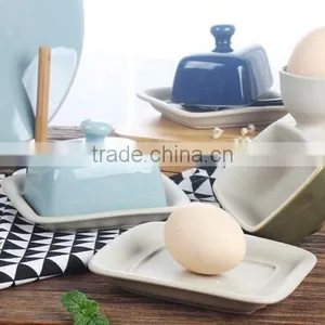9'' Cearamic Butter Plate Personalized Ceramic Plates Ceramic Microwave Dish Plate thumbnail-4