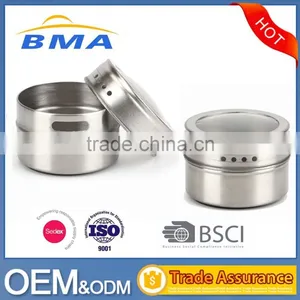 3 Pieces Stainless Steel Magnetic Condiment Container thumbnail-1