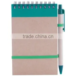 Custom Promotional Wholesale Spiral Notebook With Pen thumbnail-2