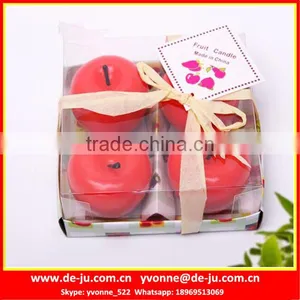 Affective Friends Gift Red Mature Apple Set Round Candles thumbnail-1