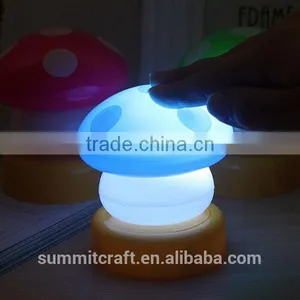 Color Mini Led Mushroom Night Light thumbnail-1