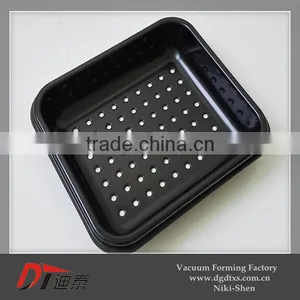 ABS of Square Perforate Plastic Serving Tray by Vacuum Forming thumbnail-2