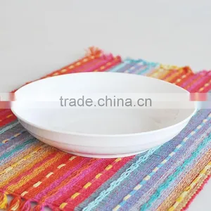 8"round Shape White Procelain Fruit Plate thumbnail-1