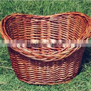 Wholesale Vintage Removable Wicker Bicycle Front Basket thumbnail-2