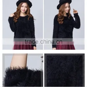 Soft 100% Colored Nylon Feather Yarn 1-60nm for Knitting Sweater thumbnail-4