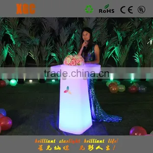 Multifunctional Outdoor PE Plastic Lighting Function Wedding Tables thumbnail-2