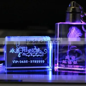 Crystal Key Chain With Led Lights thumbnail-1