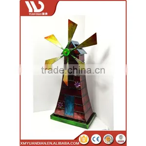 Wind Spinner House Multi Metal Wheel Solar Led Garden Light Garden Decoration Windmill thumbnail-1