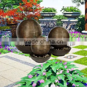 Diameter 60cm Ball Shape Fiber Glass Water Fountain With Base thumbnail-3