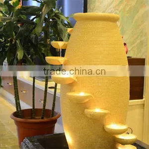 Garden Artificial Polyresin Fountain Running Water, LED Light thumbnail-4