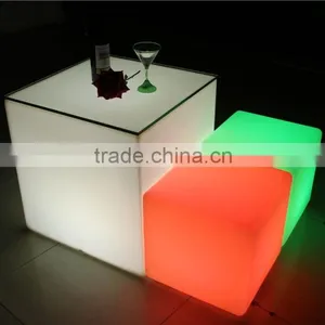 Led Furniture Plastic RGB Color Change Led Cube thumbnail-5