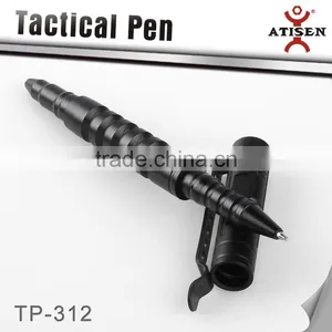 Tactical Defender Self Defence Pen With Glass Breaker Black Tungsten Steel Head thumbnail-1