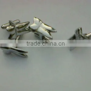 Tooth Cufflinks, Large, Chrome Plated thumbnail-1