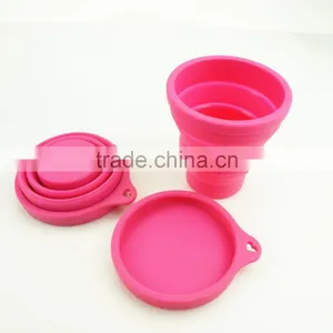 16112 Folding Silicone Cup With Lid, Colorful Folding Silicone Cup With Lid,OEM Logo Folding Silicone Cup With Lid thumbnail-6
