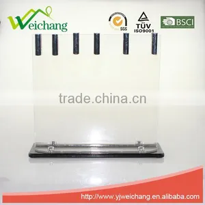 WC421K Premium Utility Acrylic Knife Holder New Design Great Kitchen Helper Knife Block Set thumbnail-1