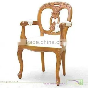 ARM CHAIR VIOLIN CARVED thumbnail-1