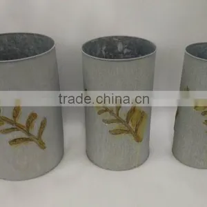 Metal Artifical Cheap Metal Flower Pot WZ15001-005 thumbnail-1