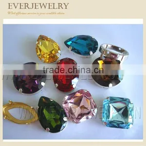 Crystal Sewing on Stone With Claw Setting Crystals Oval, Drop , Rectangle thumbnail-1