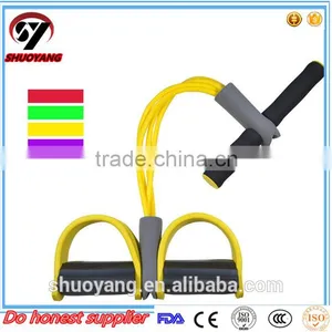 Foot Pedal Elastic Arm Stretching 4-Tube Pull Rope Manufacturer thumbnail-2