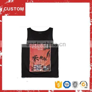 Custom Print Wholesale Cotton Custom Mens Tank Top thumbnail-1