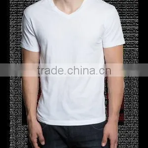 SHORT SLEEVE V NECK TSHIRT WHITE thumbnail-1