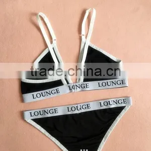 2016 Latest New Design Sexy Fashion Hot Sale the Letter Bikini Women Swimwear thumbnail-2
