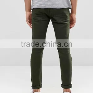 Best Price Custom Guangzhou Manufacturer OEM 98% Cotton 2% Elastane Breathable Functional Pockets Green Men's Cargo Casual Pants thumbnail-2