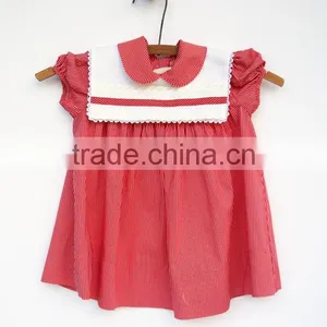 2016 Factory Directly Supply Cotton Children Latest Dress Style Wholesales Summer Fashion Cute Girl Dress 2-6 Years thumbnail-4