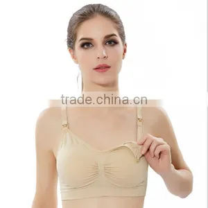 Cotton Seamless Nursing Bra for Pregant Woman OEM High Quality thumbnail-1
